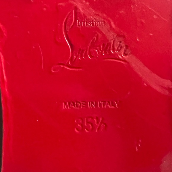 Christian Louboutin Leather Chain-Link Riding Boots - Picture 11 of 11